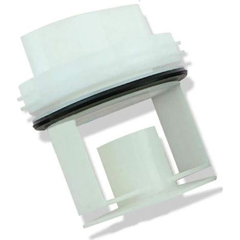 Bouchon de vidange pour lave-linge Siemens, Bosch WM1095/1065 WD7205, couvercle de bouchon de vidange de pompe de vidange - blanc (1/3)