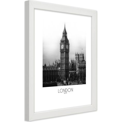 Quadro con cornice, Il leggendario Big Ben - 20x30 (1/5)