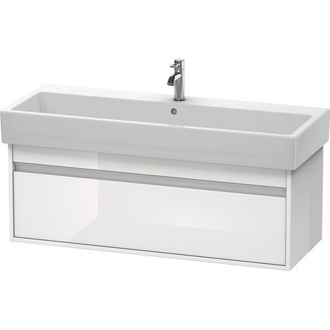 Meuble sous-vasque KETHO 440x1150x410mm blanc brillant