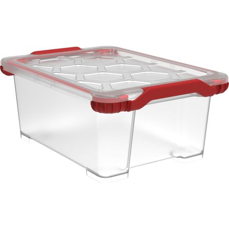 Rotho Aufbewahrungsbox Evo Total inkl. Deckel 11 L transparent Stapelbox