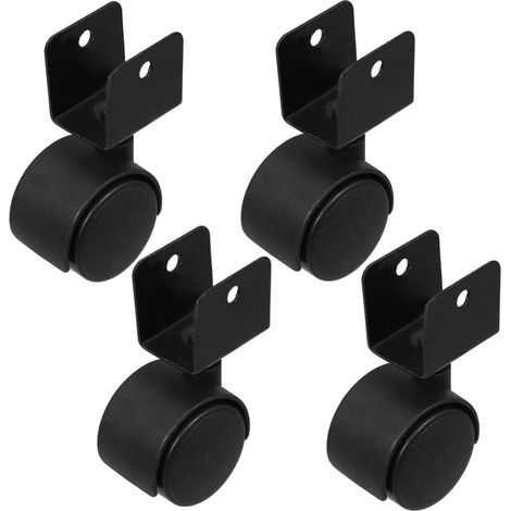 de 4 roulettes pivotantes en U pour chaises de bureau et (1/5)
