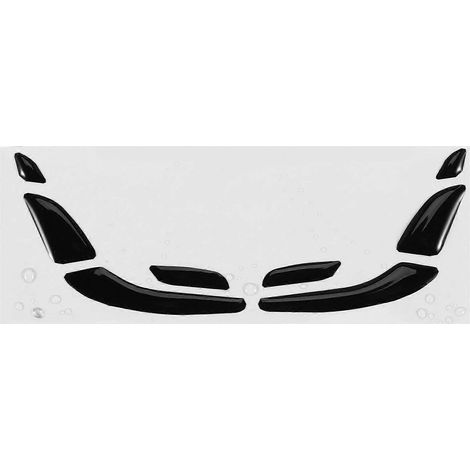 Lot de 8 caches autocollants noirs pour boutons de réglage de sièges de portières de voiture Mercedes-Benz Classe EC GLC W213 W205 X253 (1/5)