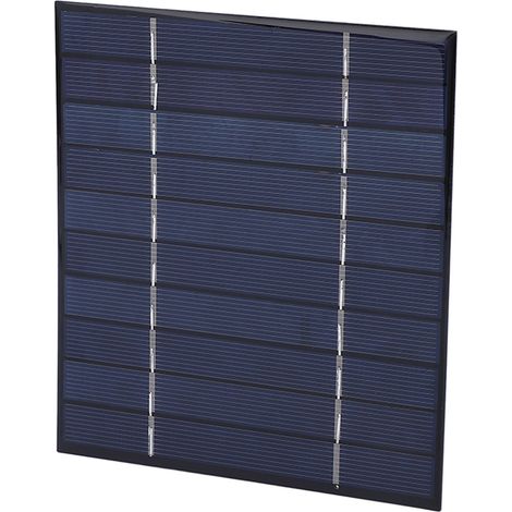 (Vidéo disponible) Chargeur solaire USB 2,5 W 5 V, batterie externe DIY/batterie externe pour téléphone portable pouvant charger des batteries 3,7 V (Spécifications du fournisseur : 130 x 150 mm) (1/5)