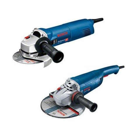 PACK 2 MEULEUSES ANGULAIRE FILAIRE - 2200W - BOSCH PROFESSIONEL - GW 22-230 P + GWS 1400 - 230 MM (1/3)