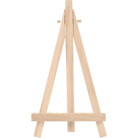 Mini-Staffelei – 2er-Set – Naturholz – Zusammenklappbar und verstellbar – Für Fotos, Karten und Leinwände – 15 x 8 cm (1/5)