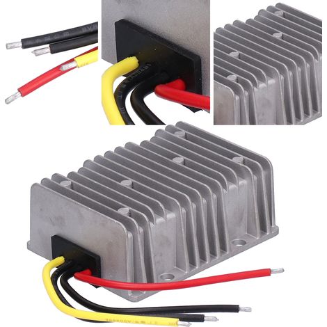 Convertisseur de puissance CC-CC 36V/48V vers 24V/25A 600W, boîtier en aluminium agrandi. (1/5)