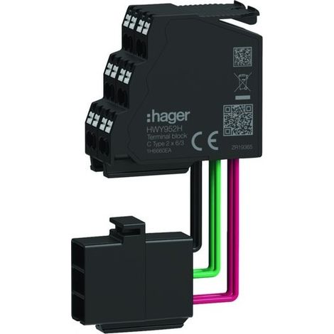 Connecteur d'auxiliaire type C 26/3 pour ZSI, OAC (pièce détachée) - HAGER HWY952HSA