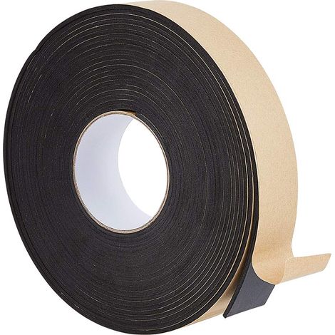 Self Adhesive Foam Tape 10 m x 35 mm x 3 mm Black (1/5)