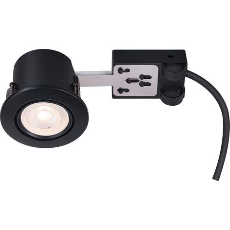 Spot encastré MIXIT Pro Matière plastique Noir, H.7.2 - IP23 - GU10 /Nordlux Extérieur (1/4)