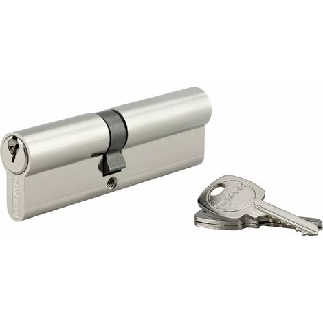 THIRARD - Cylindre de serrure double entrée, 45x55mm, anti-arrachement, nickel, 3 clés - THIRARD