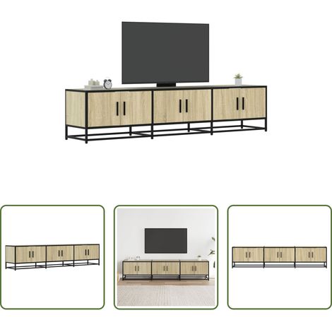 Holzwerkstoff - TV-Schrank Sonoma-Eiche 180x35x41 cm Holzwerkstoff (1/5)