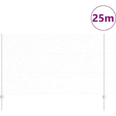 Maison Exclusive - Geschweißter Drahtzaun 25 x 1,4 m (B x H) Feue