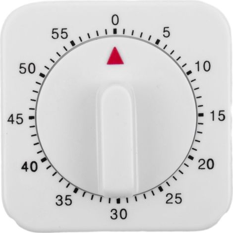 Minuteur mécanique puissant pour une utilisation en cuisine, compte à rebours de 60 minutes pour la cuisine, les jeux et l'étude