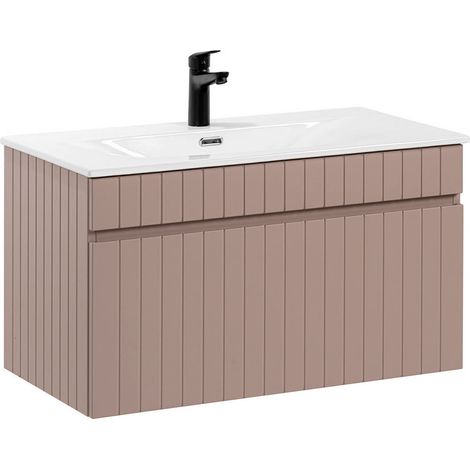 Waschtisch 80cm Zelie mit 1 Schublade, Rose (1/5)