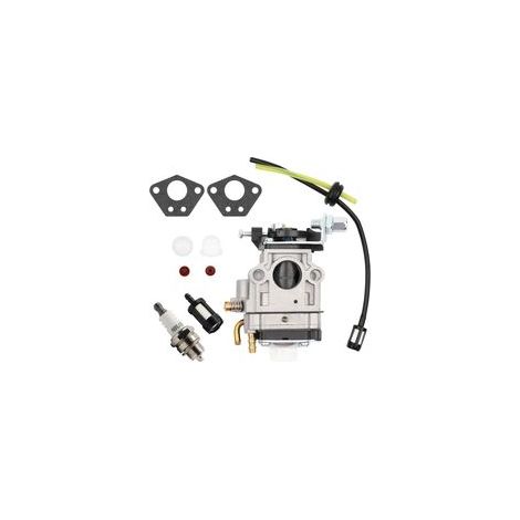 Carburateur pour débroussailleuse 52cc 49cc 43cc Carbu Kit avec joint, tuyau, bougie d'allumage et filtre à essence.carburateur debroussailleuse (1/5)
