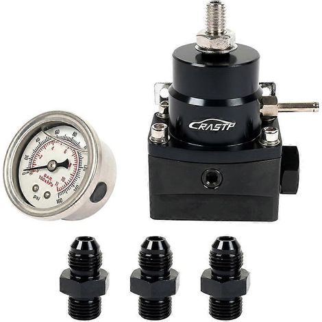 Régulateur de pression de carburant universel avec manomètre et raccords AN6 pour modification automobile (1/5)