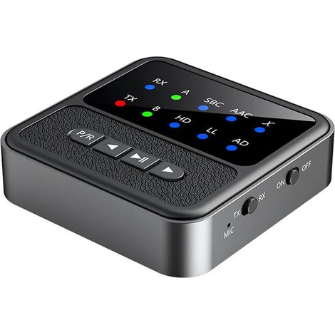 Trasmettitore e ricevitore Bluetooth 5.4 per TV e sistemi audio domestici (1/5)