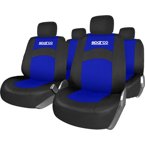 Housses de siege - Noir et Bleu (1/3)