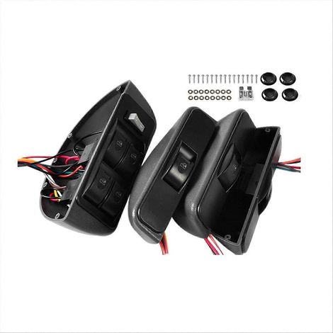 Universeller 12V halbmondförmiger elektrischer Fensterheberschalter, Kfz-Ersatzteilset, kompatibel mit den meisten Fahrzeugen, komfortable und zuverlässige Fensterhebersteuerung. (1/5)