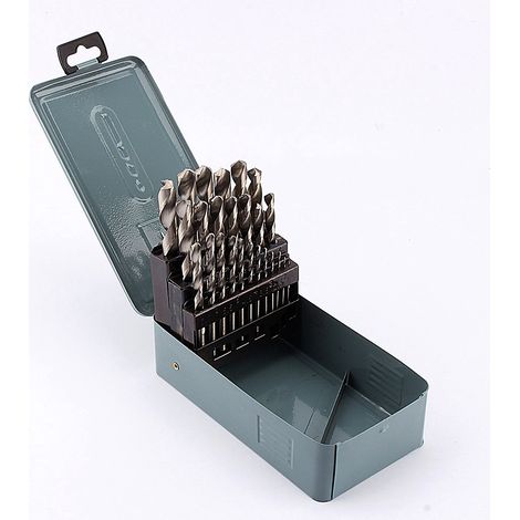 High Quality 25Pcs Twist HSS Metal Drill Set Drilling Bit Tool 1‑13mm New