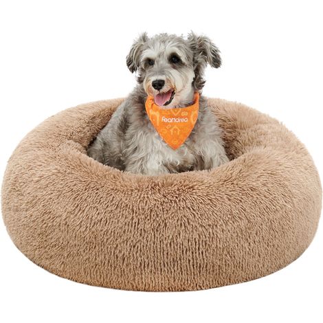 Panier Chien Rond et Chat, Dehoussable Lavable, 70 cm de diamètre (1/5)