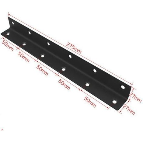 Connecteur d'Angle en L,Équerre d'Angle Perforée 90 Degrés, Renfort Robuste pour Bois, pour Réparations, Tables, Armoires, Meubles