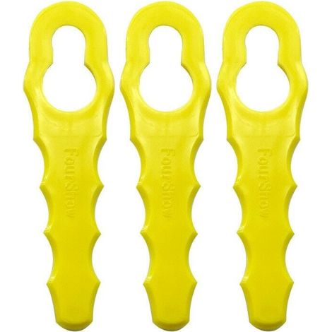100 Stück Ersatzklingen, kompatibel mit Ryobi Trimmer, doppelt gezahnte Klingenköpfe RAC155 RAC157 RAC158