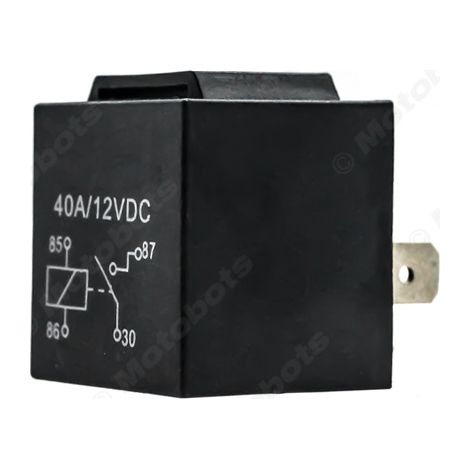 Relais automobile 12V 40A, relais automobile à quatre broches, relais inverseur automobile normalement ouvert et normalement fermé. (1/4)
