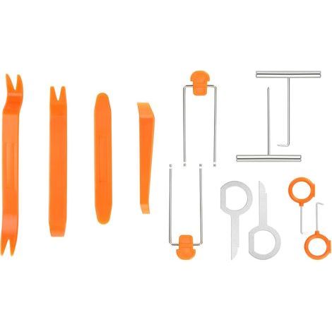 AIDUCHO Verkleidungsdemontage-Werkzeugset, 12-teilig, Kunststoff-Türverkleidungsdemontage-Werkzeugset, Radio-/Audiokonsolen-Befestigungs-/Ausbauwerkzeug, Auto-Demontagewerkzeuge (1/5)