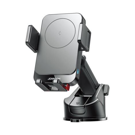 Joyroom Car Mount Magnetic Wireless Charger (Dasboard Version) 68   95 mm, 15W Max, with USB to Type-C cable (1m), Black (JR-ZS241S) Black