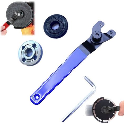 clé pour meuleuse d'angle 8 48 mm, clé à ergot réglable, mécanisme de serrage réglable pour meuleuse d'angle, clé D'G'N pour stylet universel (1/5)