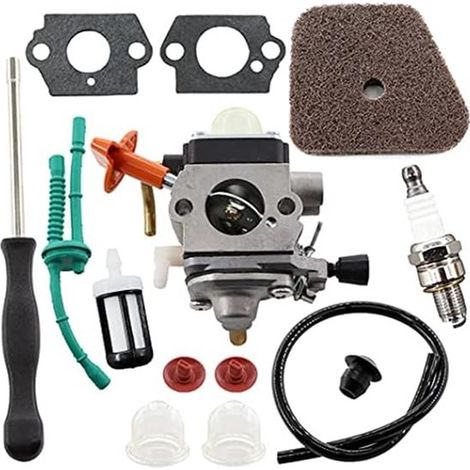 für Stihl FS87 FS90 FS100 FS110 FS130 HL95 HL100 HT100 HT101 KM90 KM100 KM110 SP90 Kettensägen Vergaser Kits, inklusive Luftfilter und Kraftstoff (1/5)