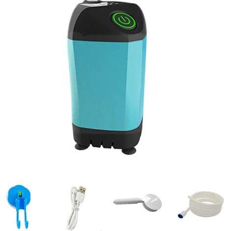 Douche de camping basique, étanche IPX7, avec affichage numérique et pompe de douche électrique portable pour la randonnée, les voyages, la plage et l'arrosage des animaux domestiques. (1/4)