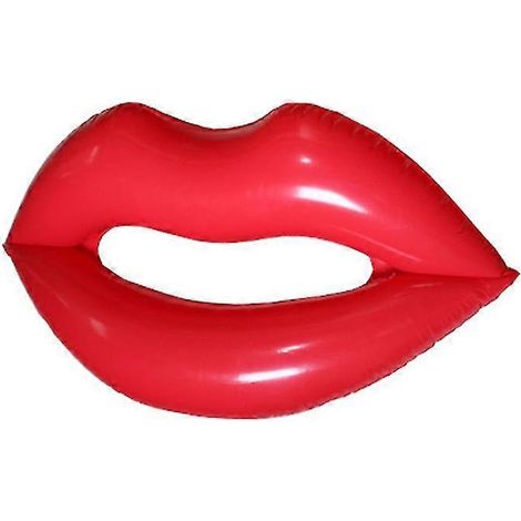Bouée gonflable en forme de lèvres, de couleur rouge, pour adultes, pour la natation en piscine, détente.-AquaForge (1/5)