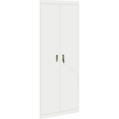 Aufbewahrungsschrank Weiß 80 x 40 x 200 cm Stahl vidaXL