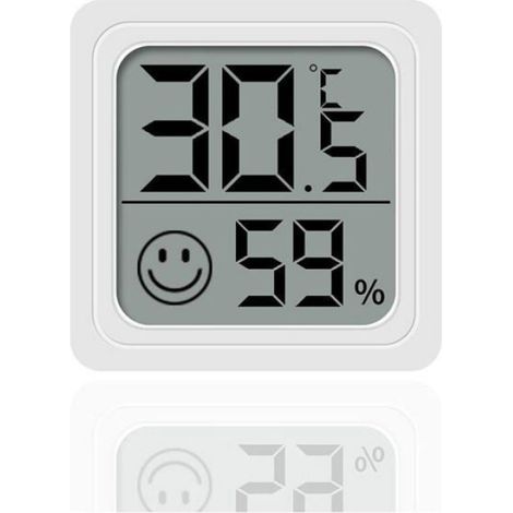Hygromètre Numérique Maison pour Chambre, Bébé et Voiture, Mini Thermomètre Température et Humidité THERMOMETRE (1/4)