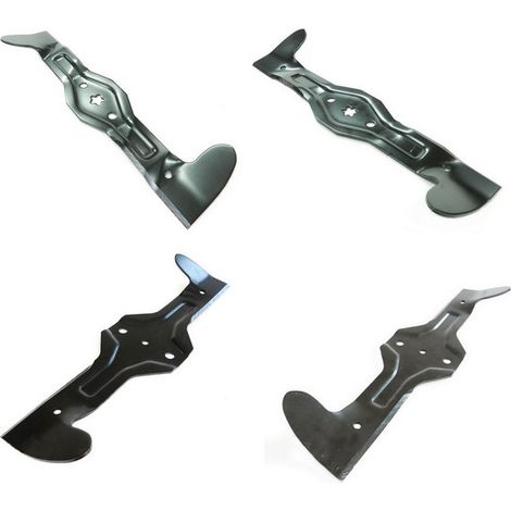 Pack 4 lames 47 cm autoportée Husqvarna, Mc Culloch, Jonsered, Bestgreen