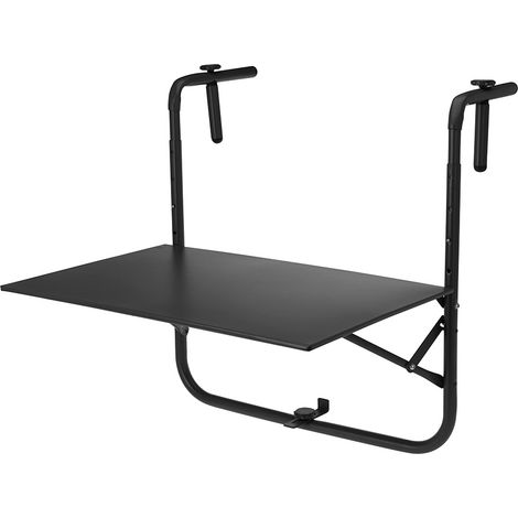 Klappbarer Balkon-Tisch Farbe: Dunkelgrau 60x43cm