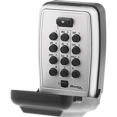 Master Lock 5423D - Cassetta di sicurezza per montaggio a muro, con combinazione a pulsantiera (1/4)