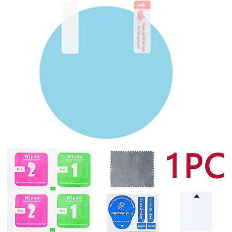 1 film protecteur imperméable et anti-buée pour rétroviseur de voiture (95 mm x 95 mm) - Accessoire pour rétroviseur de vitre latérale de voiture ou camionnette (1/5)