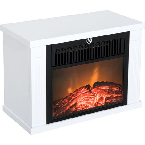 Cheminée électrique avec chauffage, effet flamme, solution pratique (1/5)