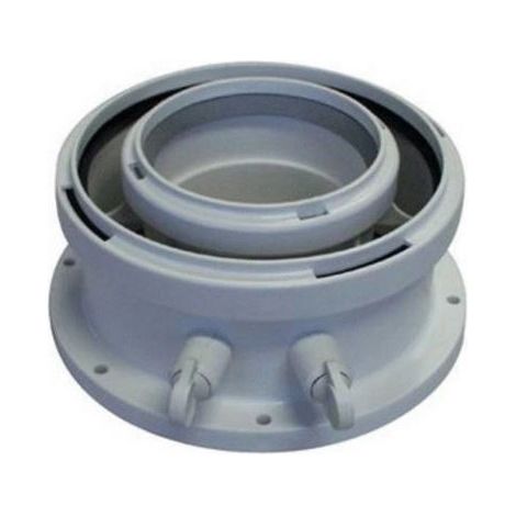Elm Leblanc – Adaptateur concentrique 80/125 mm pour chauffage central – Connexion fiable – Réduit les risques de fuites – 7738112714