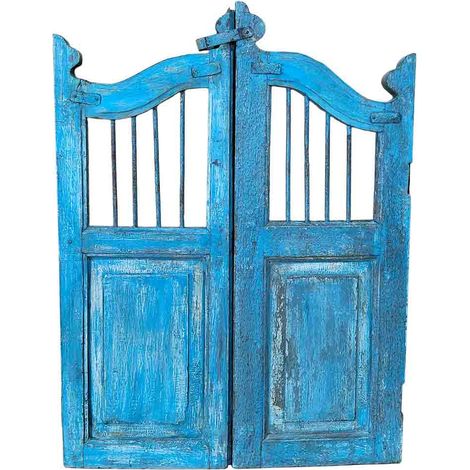 Puerta de madera acabado artesanal 80x3x103h cm