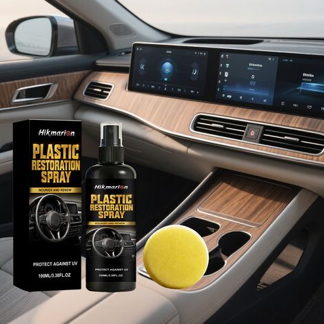 Kunststoff-Reparaturset für Autos: Stellt Farbe und Aussehen wieder her, geeignet für alle Fahrzeugtypen, einfache Anwendung – 100 ml + Schwamm -- DE (1/5)