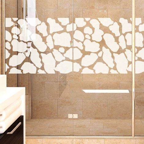 Ambiance Sticker Porte de Douche, film dépoli vitre, Girafe, 45 x 150 cm (1/5)
