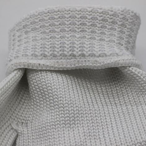1 Paire de Gants de Protection Professionnelle Anti-Coupures Niveau 5 - Blancs pour Travail Industriel