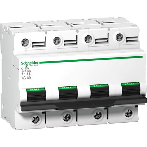 Disjoncteur miniature SCHNEIDER 63A 4P 10000A 415V, thermomagnétique (1/2)