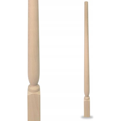 Balustre - 90 cm - Hêtre - Design élégant - Sécurisée et durable