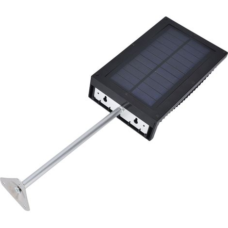 COB-Solarstraßenleuchte mit Bewegungsmelder für den Außenbereich, Garten und Terrasse – Solarbetriebene LED, inklusive integriertem Akku und Montagestange (1/5)