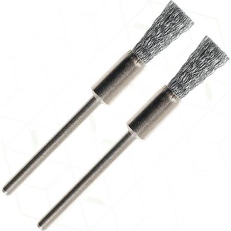 Brosse pinceau en acier inoxydable Ø 8 mm - Proxxon